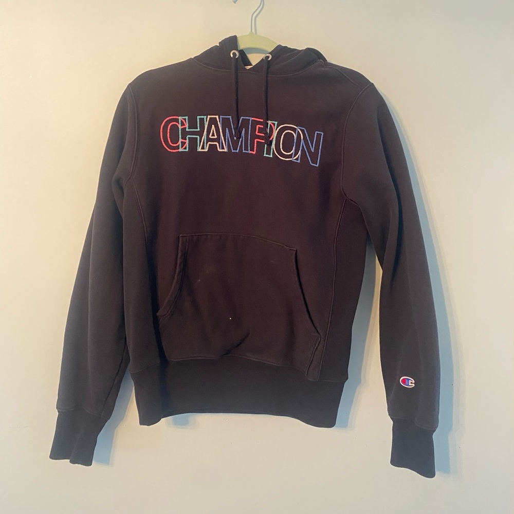 Black Champion Reverse Weave Hoodie